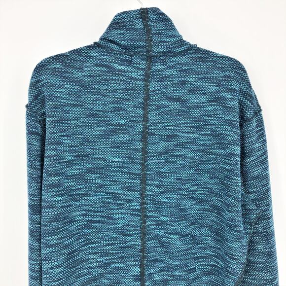 FREE PEOPLE Sunny Days Turtleneck Sweater XS Blue Overboard Combo Relaxed NWT - Picture 7 of 11